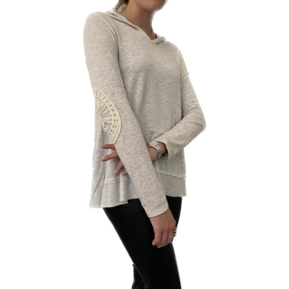 🛞 lazy sundays lightweight sweater with knitted spoke‎ pattern on elbows 🛞